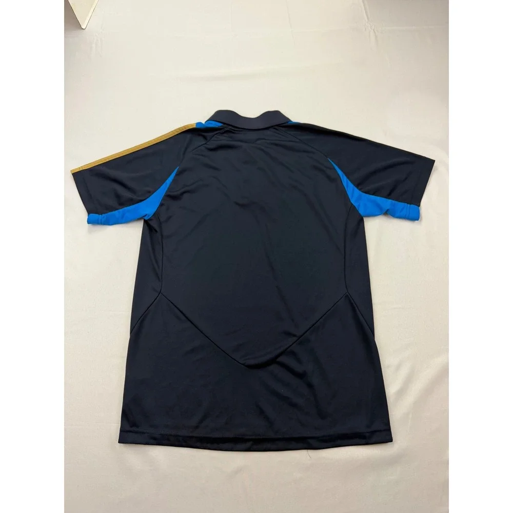 Adidas Philadelphia Union Polo Shirt Mens Medium Navy Blue‎ Soccer Formotion MLS